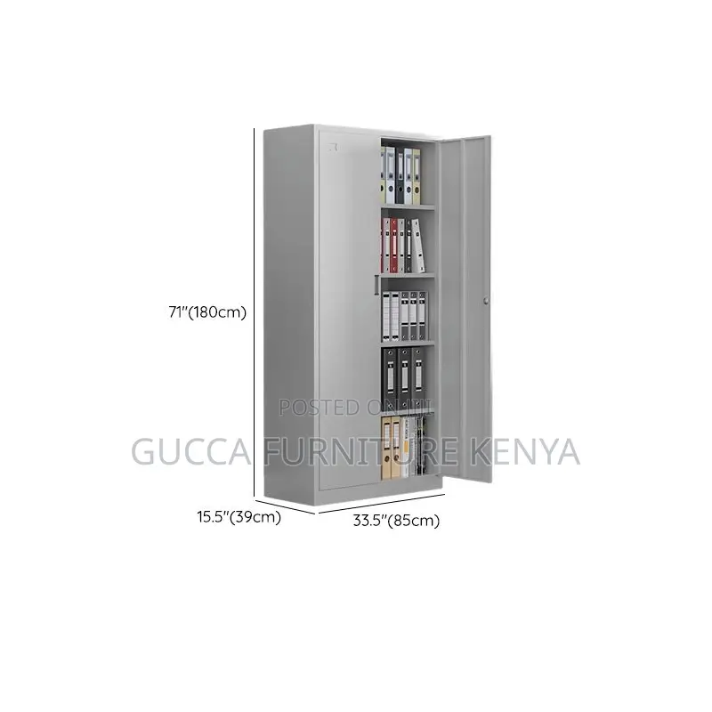 Cabinets:180cm 2-Door Steel Vertical Storage Cabinet