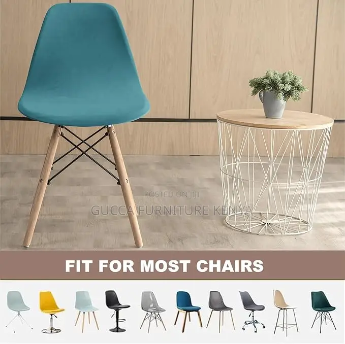 Home Chairs: Blue Eames Mid Century Modern Dining Chair