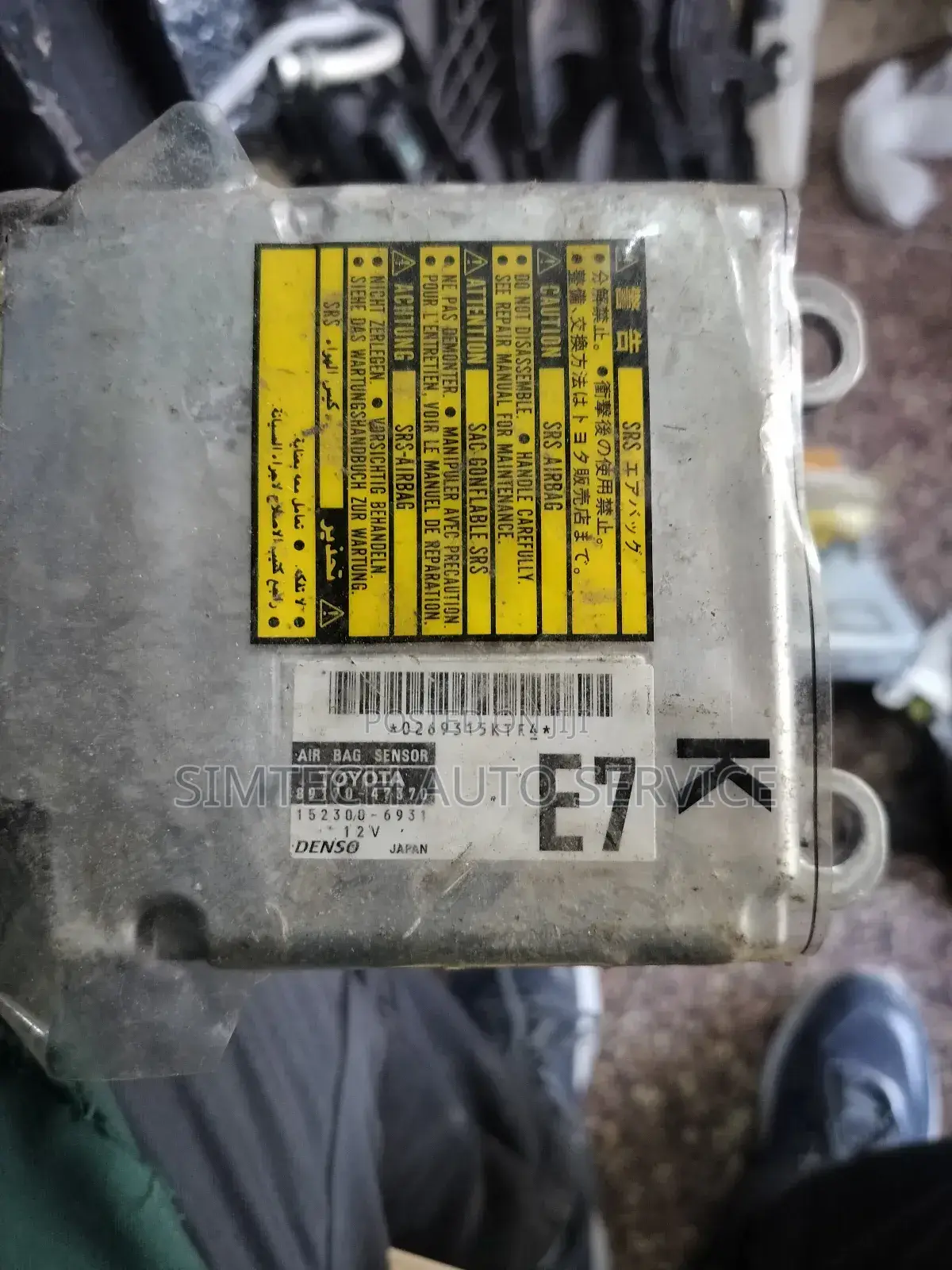 Toyota Prius Hybrid Nhw20 Air Bag Ecu