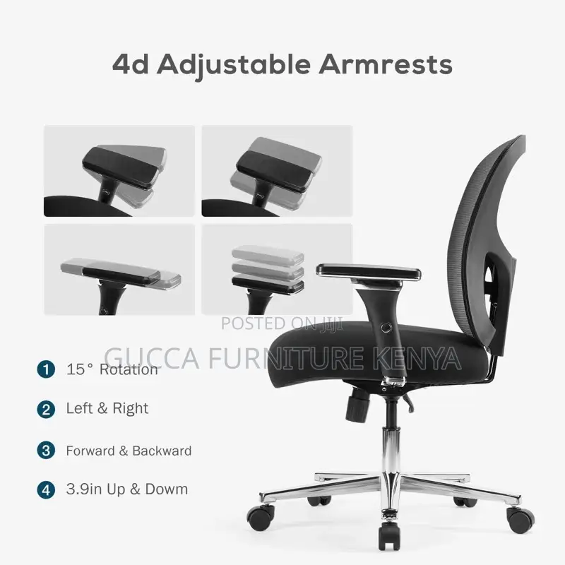 Office Chairs: Strong Ergonomic Home Office Mesh Chair