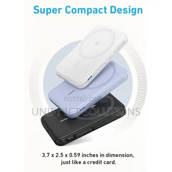 Anker Power Bank (Maggo), 5000mah 7.5W Magnetic