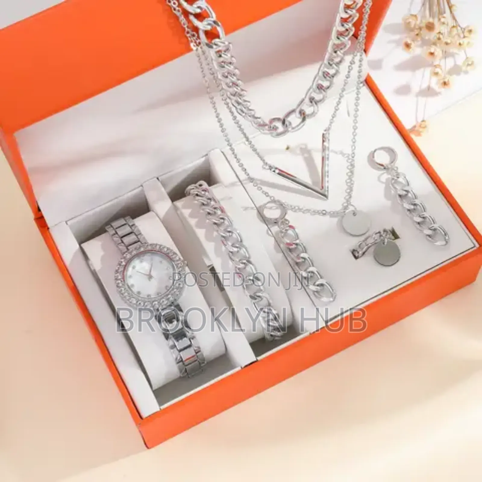 Ladies Diamond Quartz Watch Gift Set