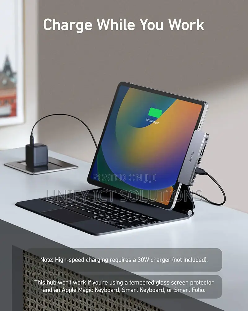 Anker 541 USB-C Hub (6-in-1, for iPad 60W)