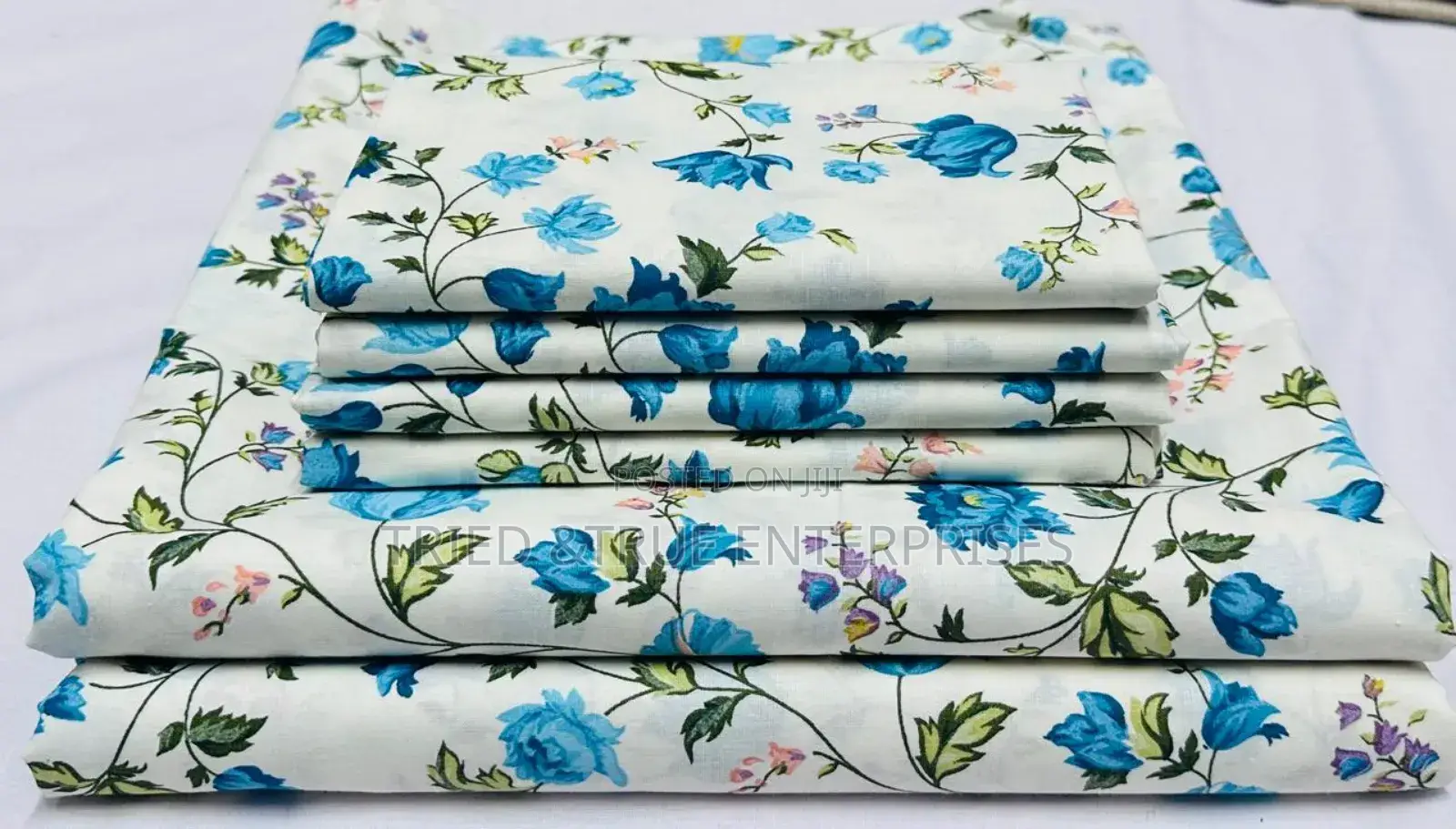 7*8 Printed Bedsheets, 2flat Bedsheets 4pillowcases Fk9tg