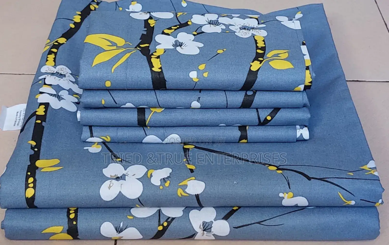 7*8 Printed Bedsheets, 2flat Bedsheets 4pillowcases Cx7yg