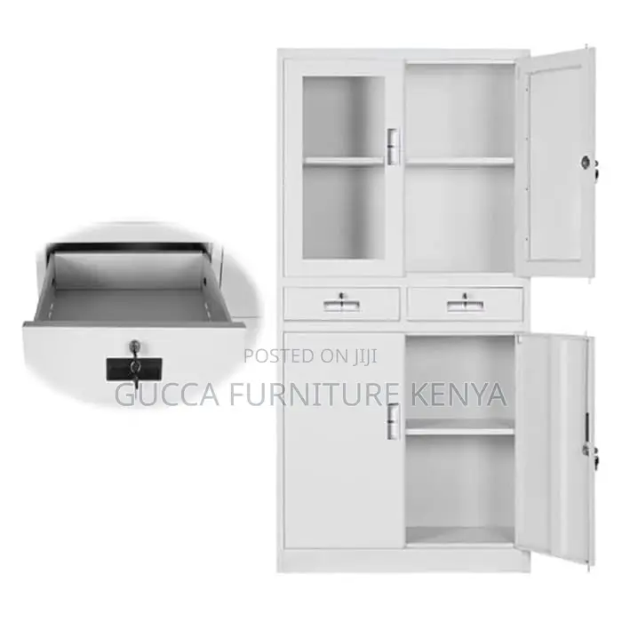 Cabinets: Steel Cabinet With Two Lockable Center Drawers