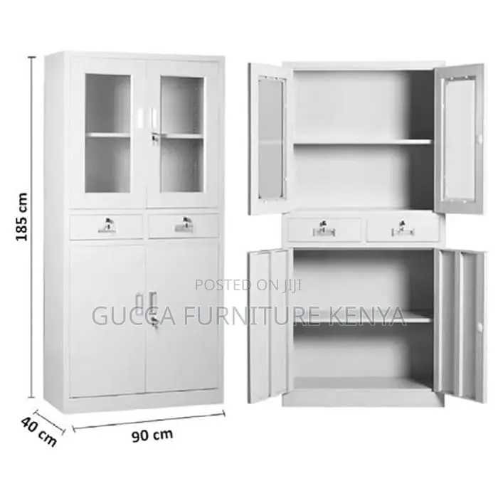 Cabinets: Steel Cabinet With Two Lockable Center Drawers