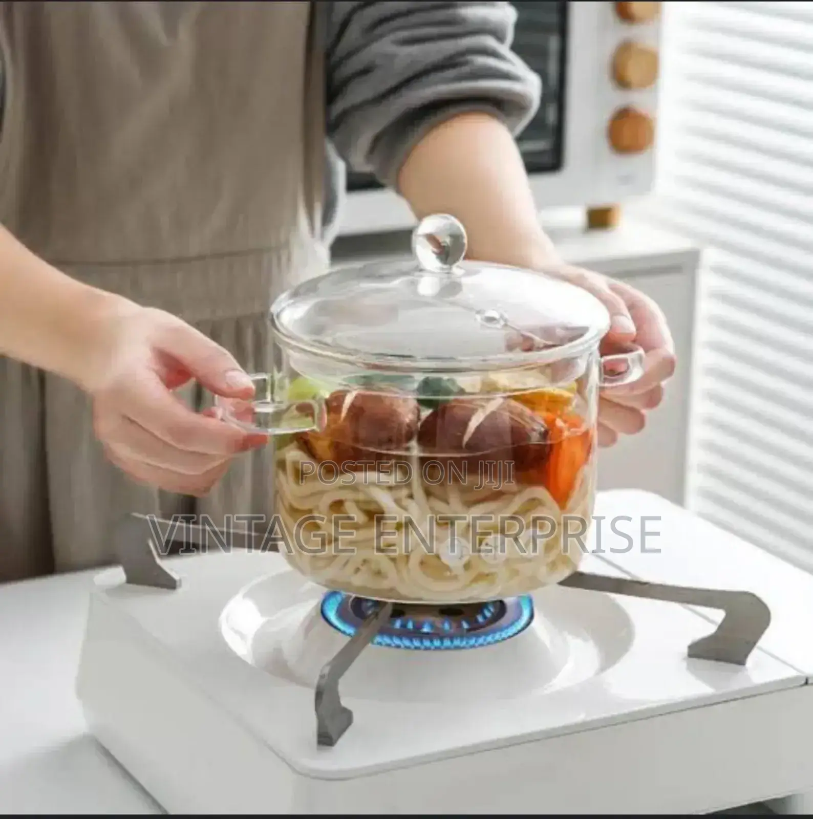 Glass Cooking Pot