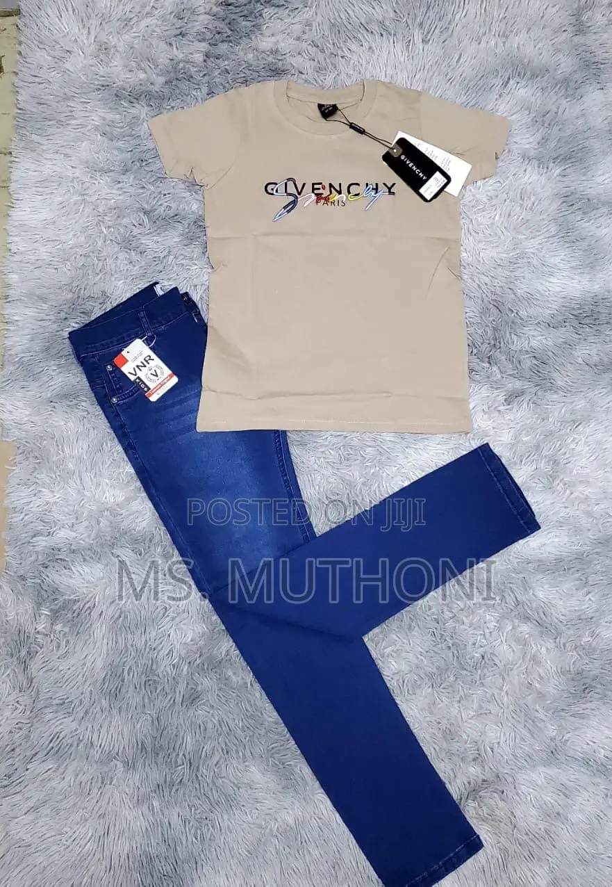 GIVENCHY 2 PC* *T-Shirt+ Blue Jeans* 11 -15 Yrs