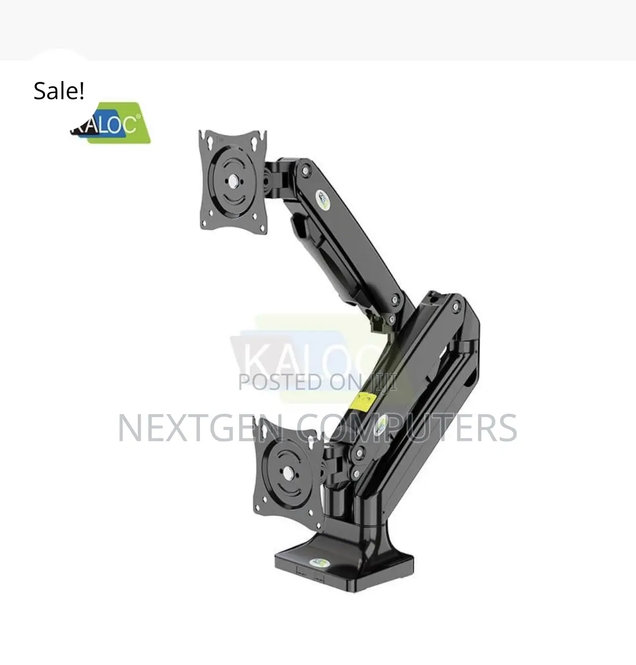 KALOC DS110-2 Aluminum Dual-Monitor Arm Desk Stand