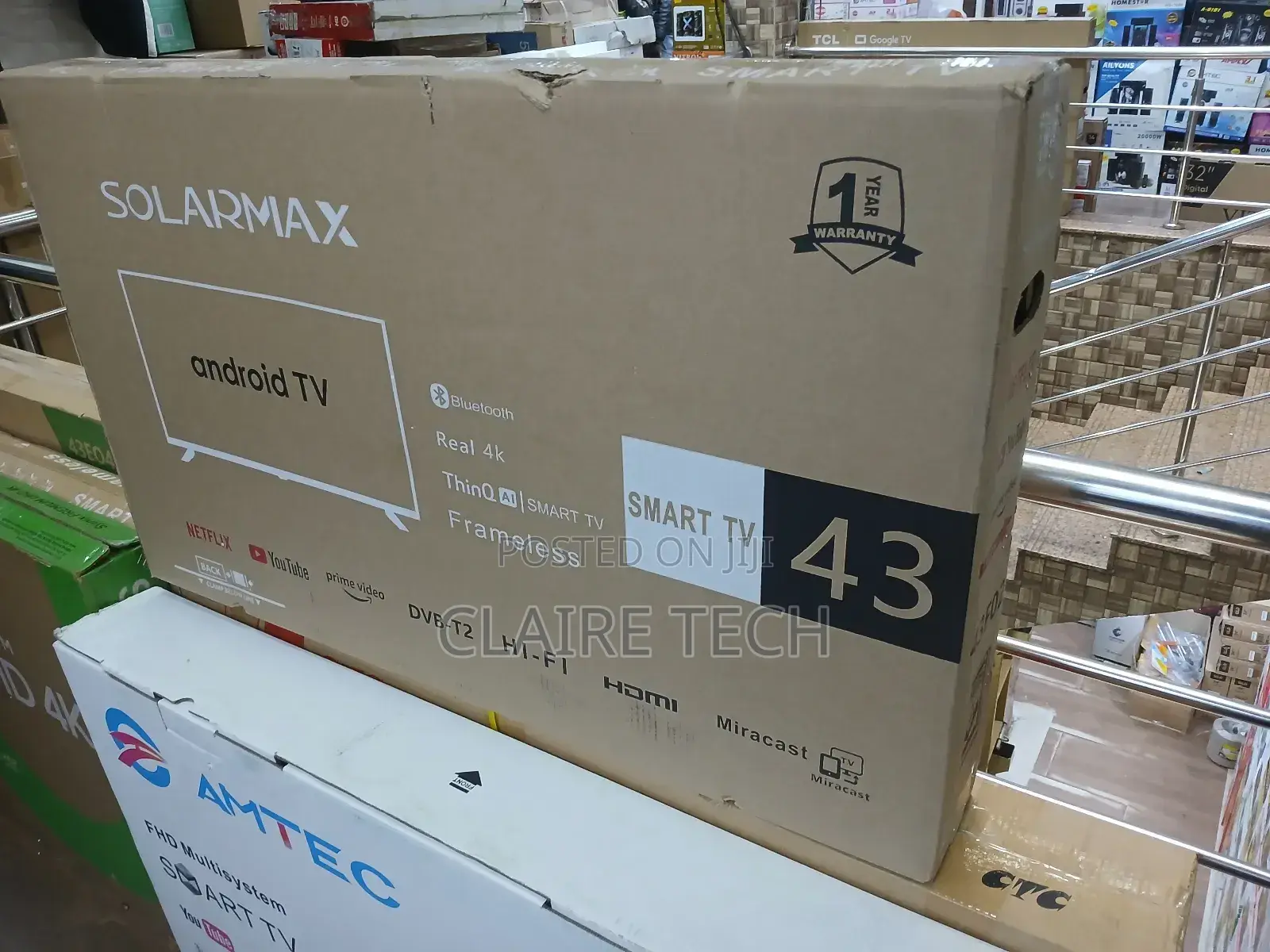 Solarmax 43" Inch Smart-Digital TV Frameless