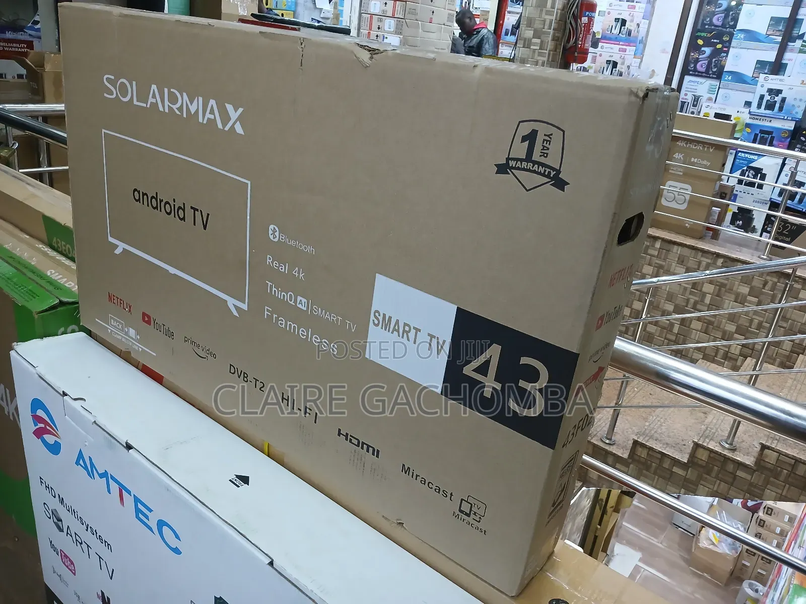 Solarmax 43" Inch Smart-Digital Tv Frameless
