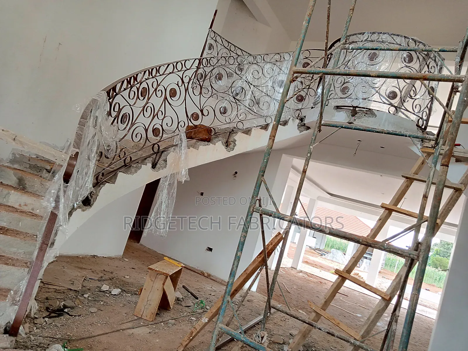 Curved Staircase Railing