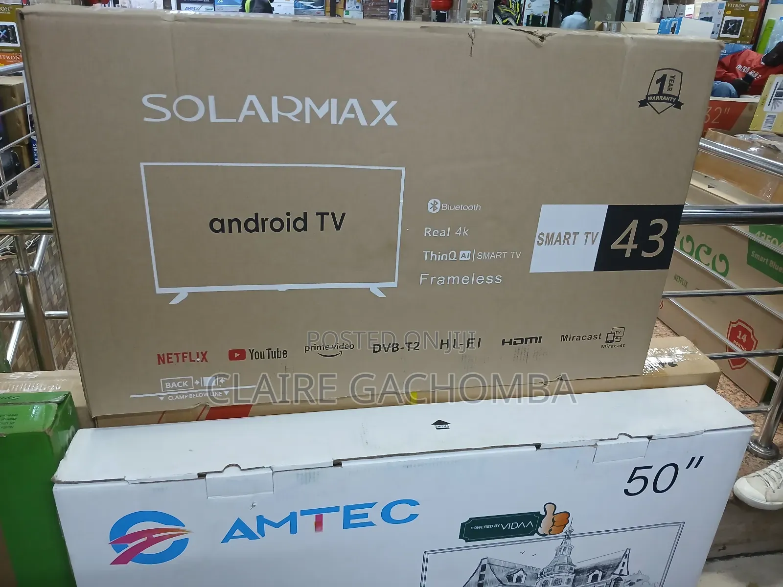 Solarmax 43" Inch Smart-Digital Tv Bluetooth