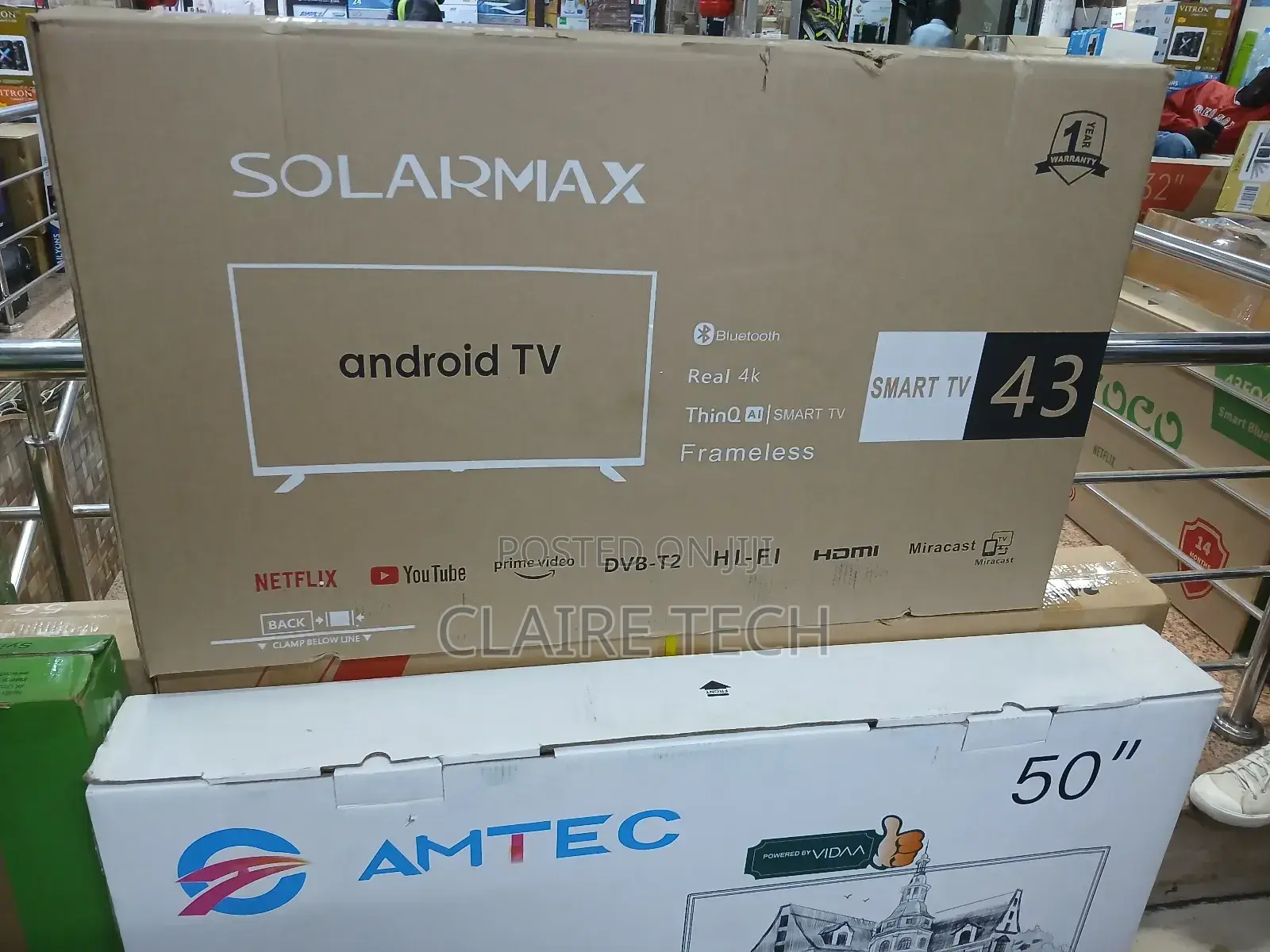Solarmax 43" Inch Smart-Digital Tv Bluetooth