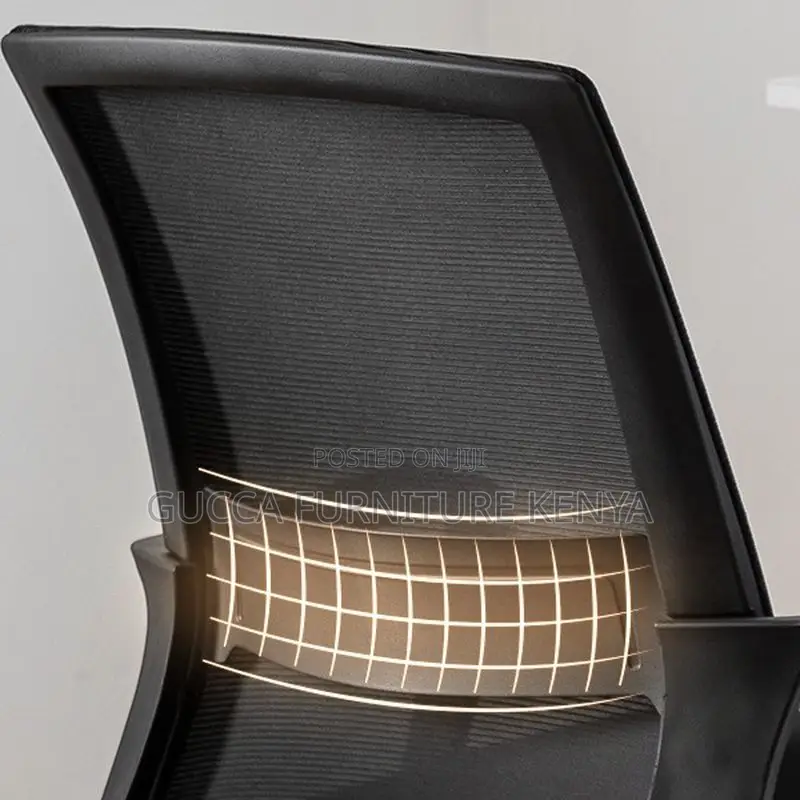 Office Chairs: Simple Black Mesh Conference Room Table Chair