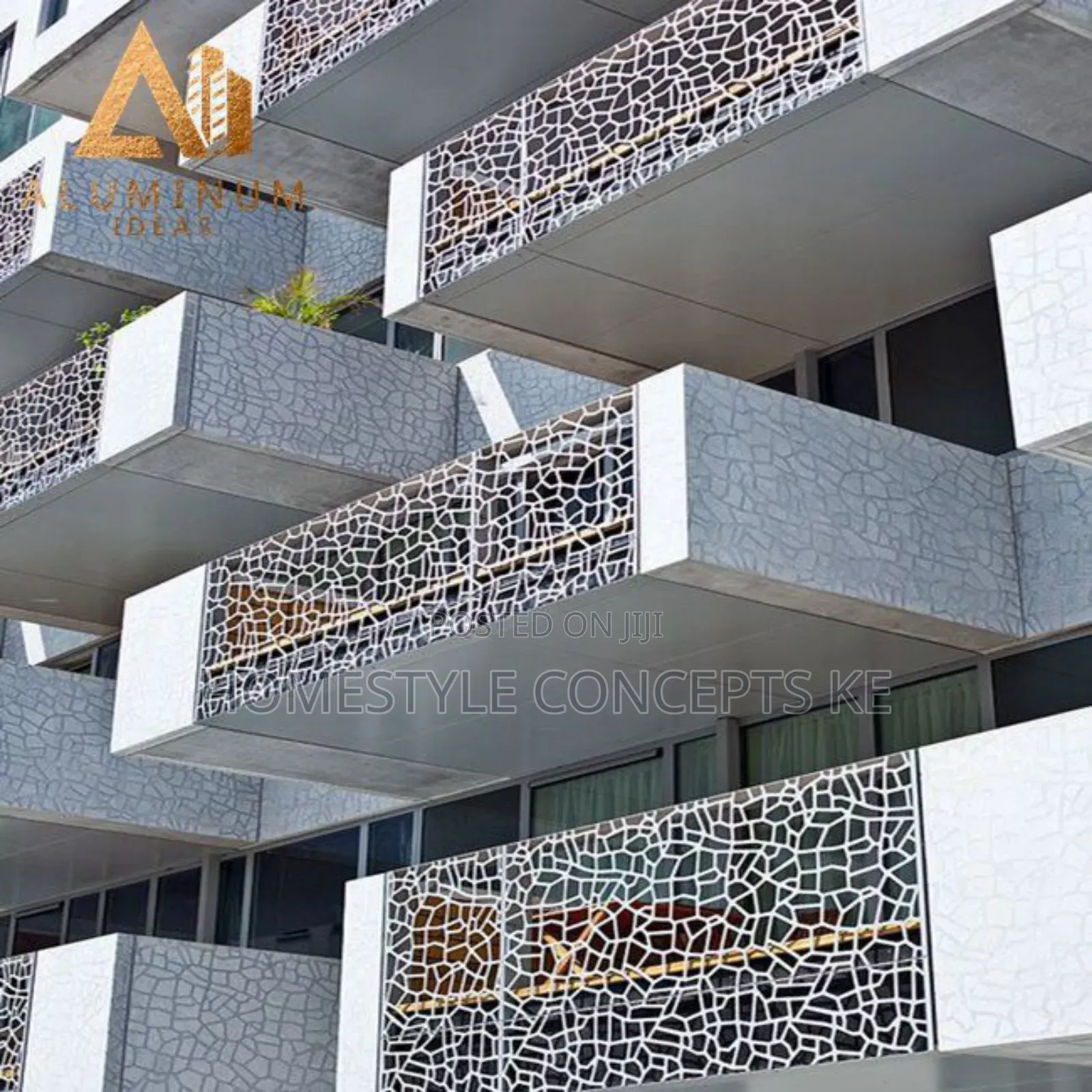 Aluco Facade Jaali CNC Cut Building Cladding Aesthetics.