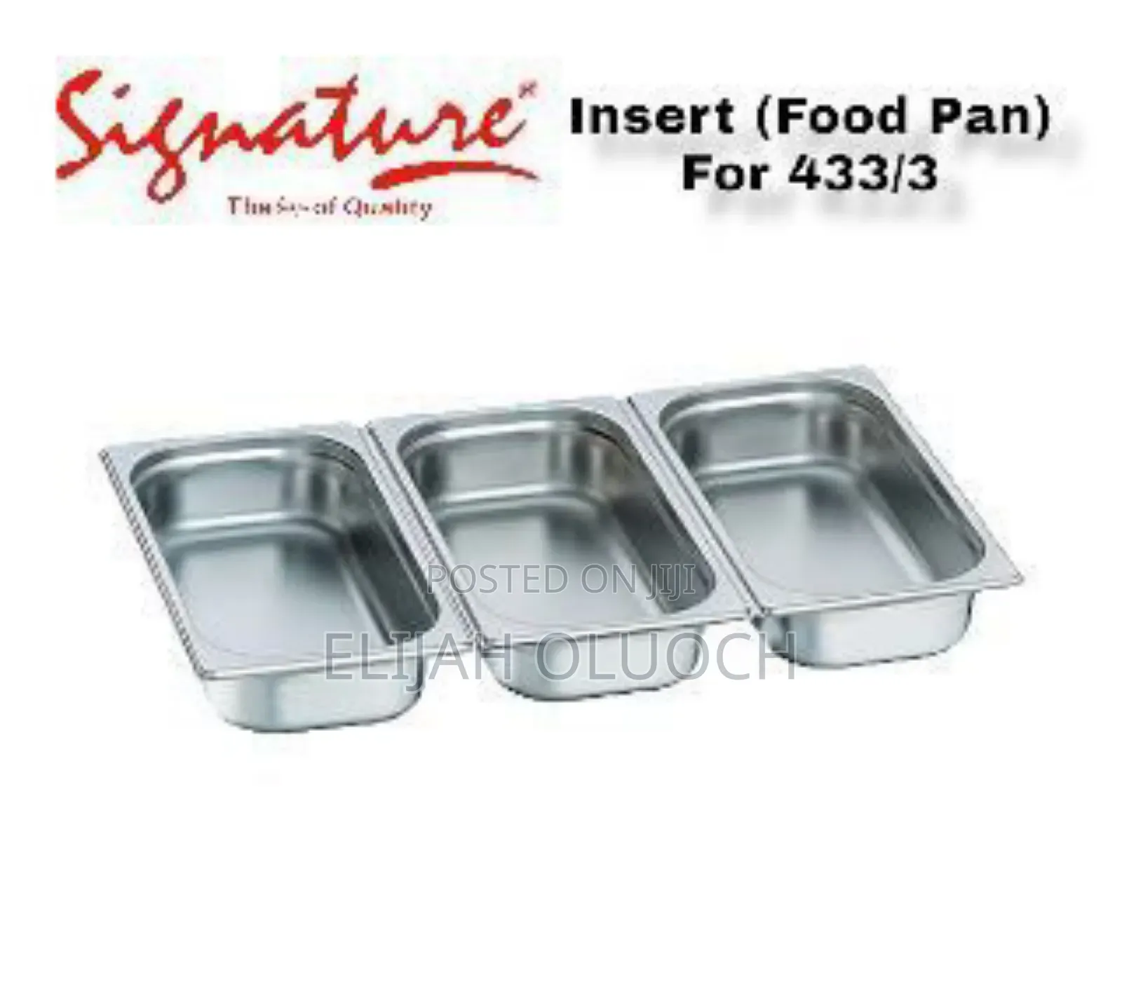 3pcs Triple Food Pan (Insert)