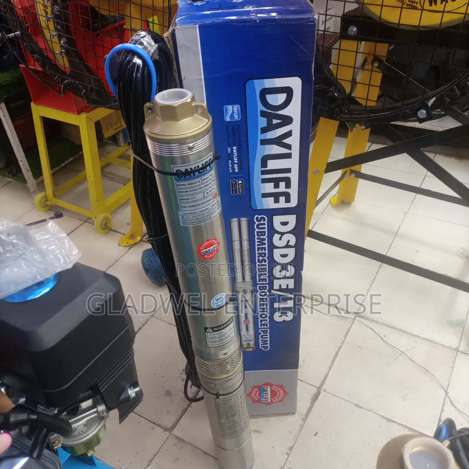 Dayliff Submassible Deep Well Pump 92mts