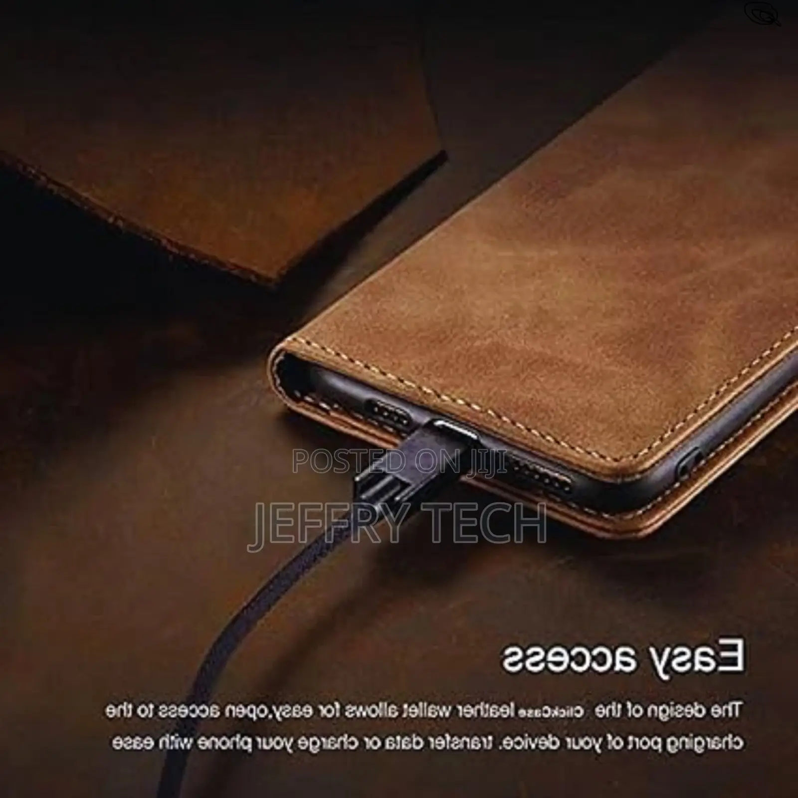 Tecno Camon 17, Genuine Leather Wallet Case