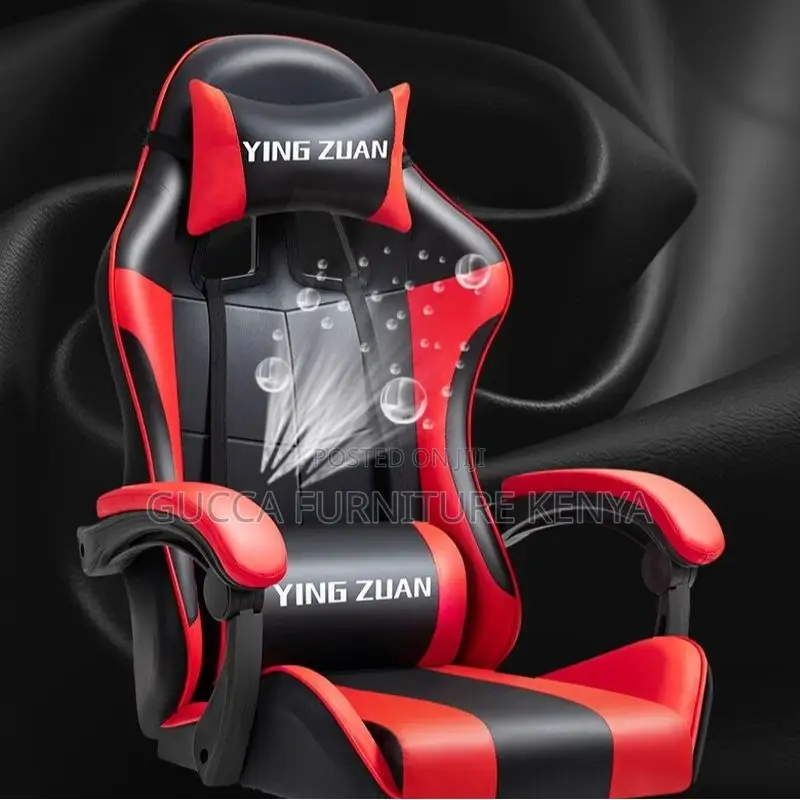 Office Chairs: Red Small Size Gaming Chair With Pillow