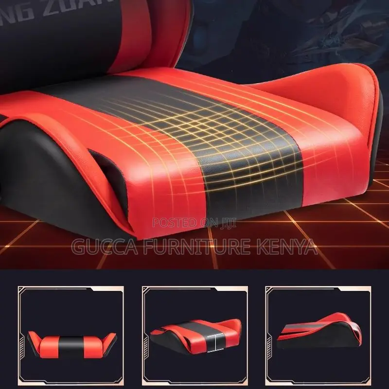 Office Chairs: Red Small Size Gaming Chair With Pillow