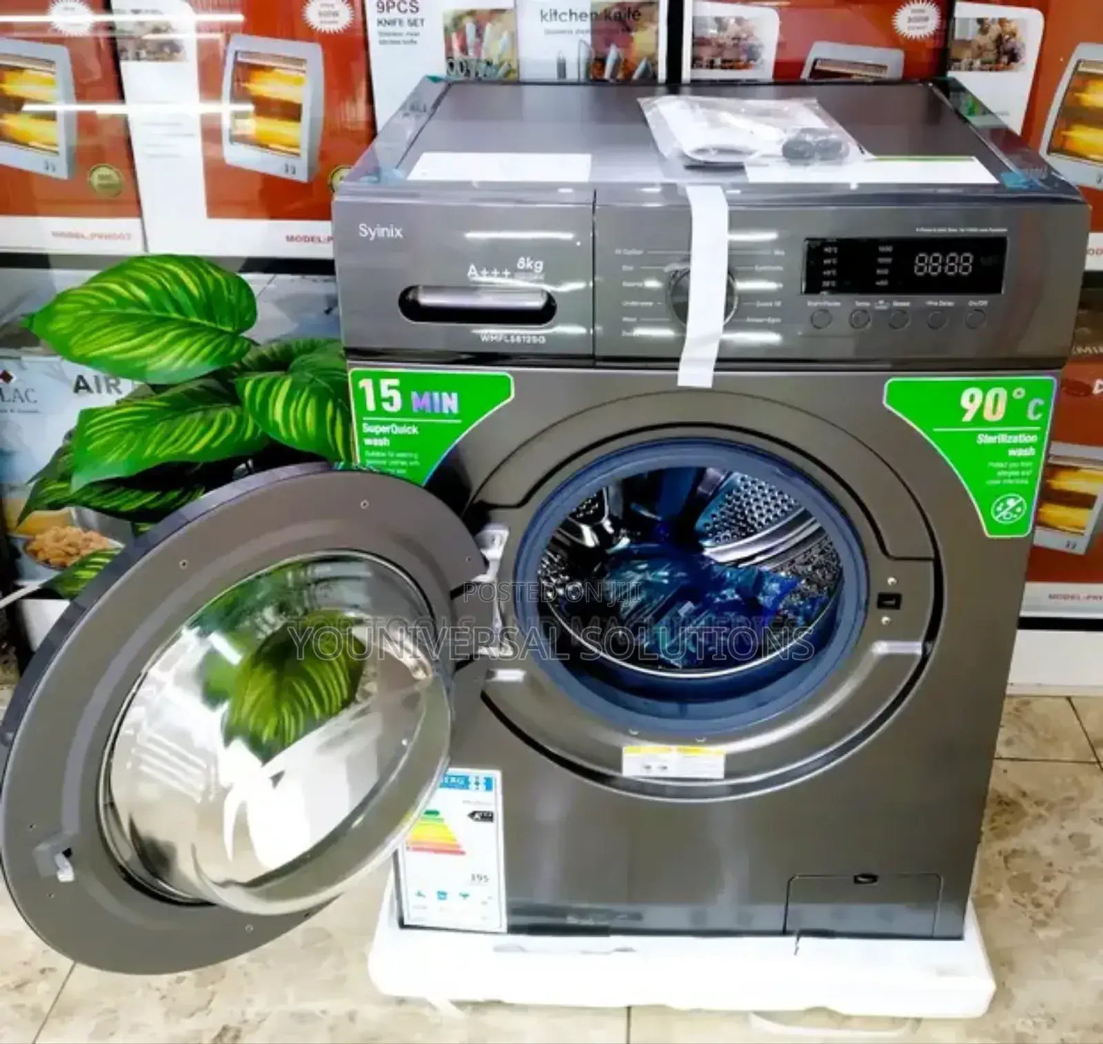8kgs Front Load Washing Machine Syinix