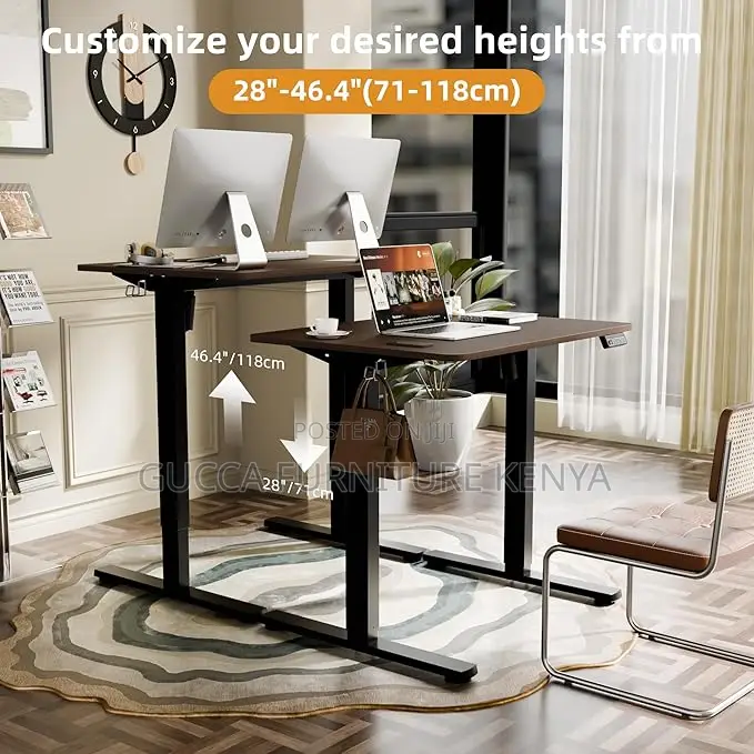 Office Tables:1200mm Height Adjustable Sit Stand Office Desk