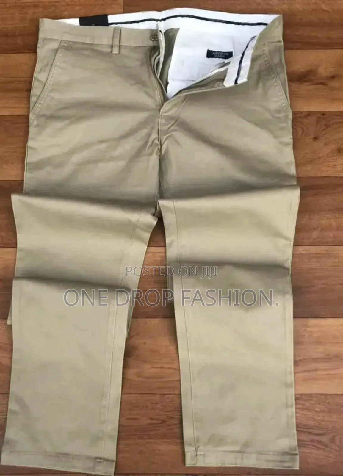 Straight/Wide Leg Khaki Pants