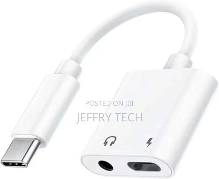 USB Type C to 3.5mm AUX Audio Adapter Headphone Charging For