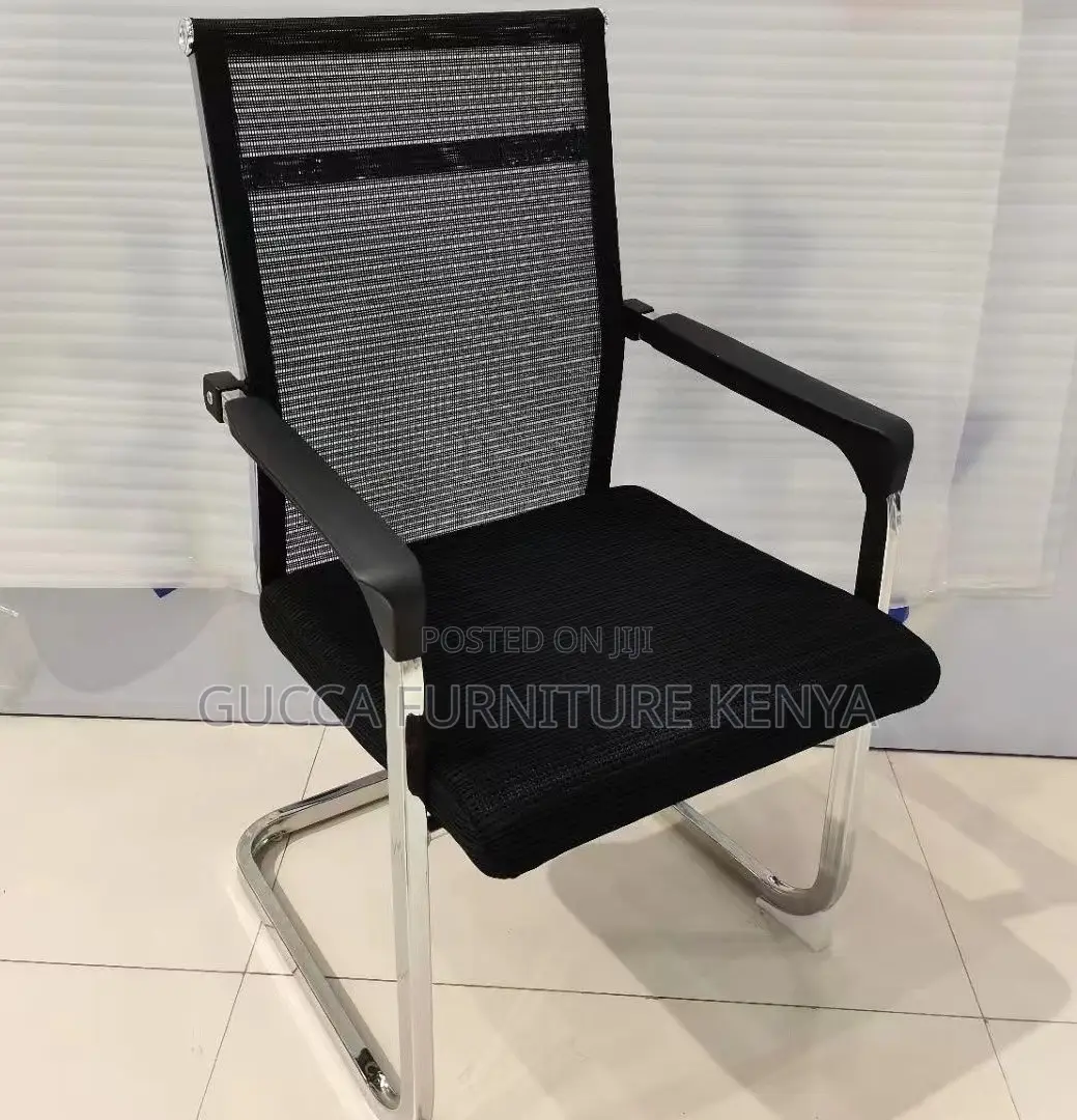 Office Chairs: Mesh Waiting Guest Office Bow Chair