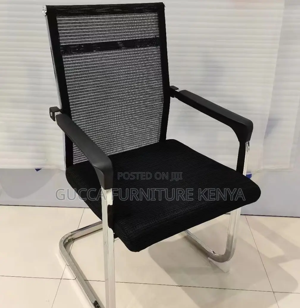 Office Chairs: Mesh Waiting Guest Office Bow Chair