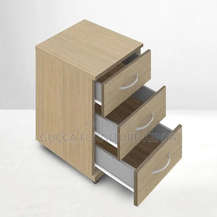 Cabinets: Rolling Pedestal 3-Drawer Mobile File Cabinet