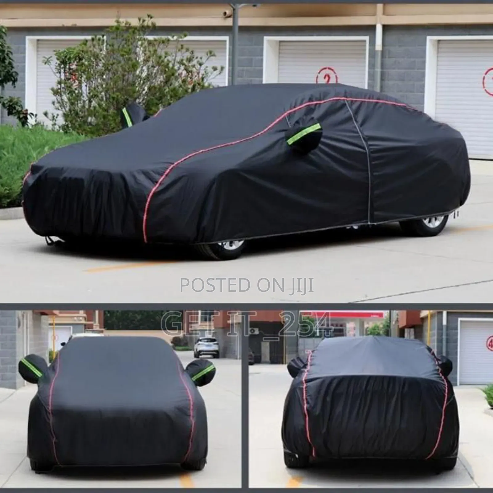 High Quality Universal BLACK Car Cover With Fleece on The