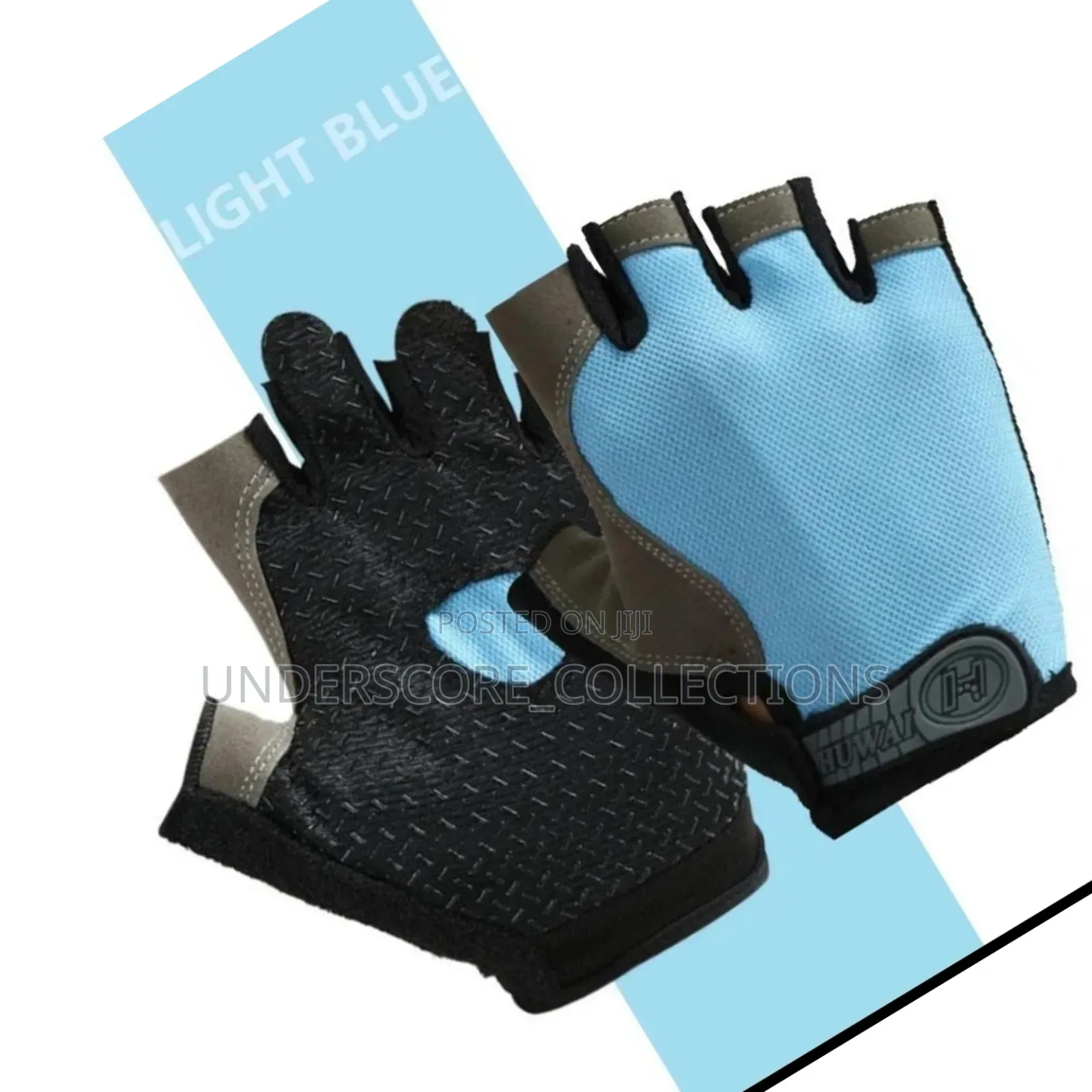 Gym Anti Slip Half Finger Gloves Breathable Dumbbells.