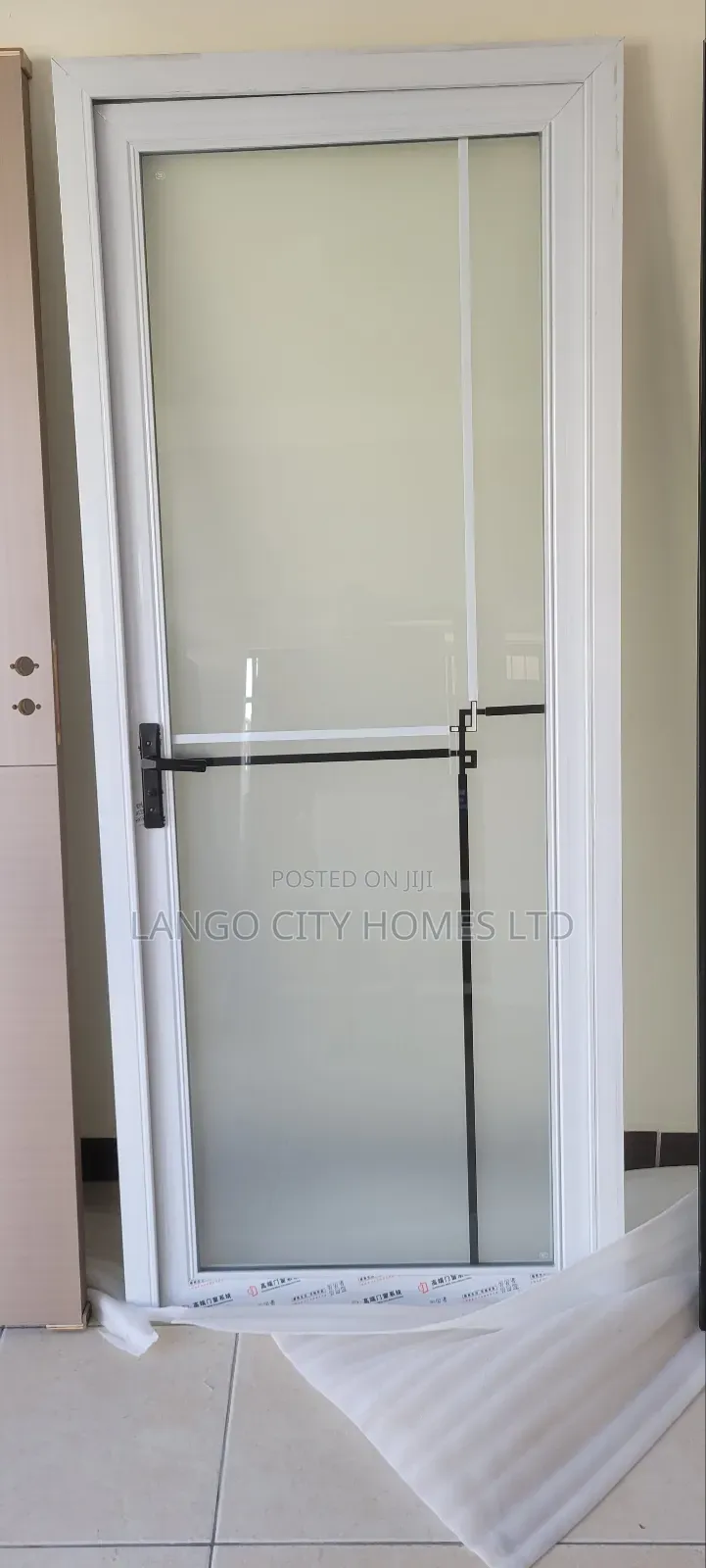 Opaque Glass Aluminium Bathroom Doors