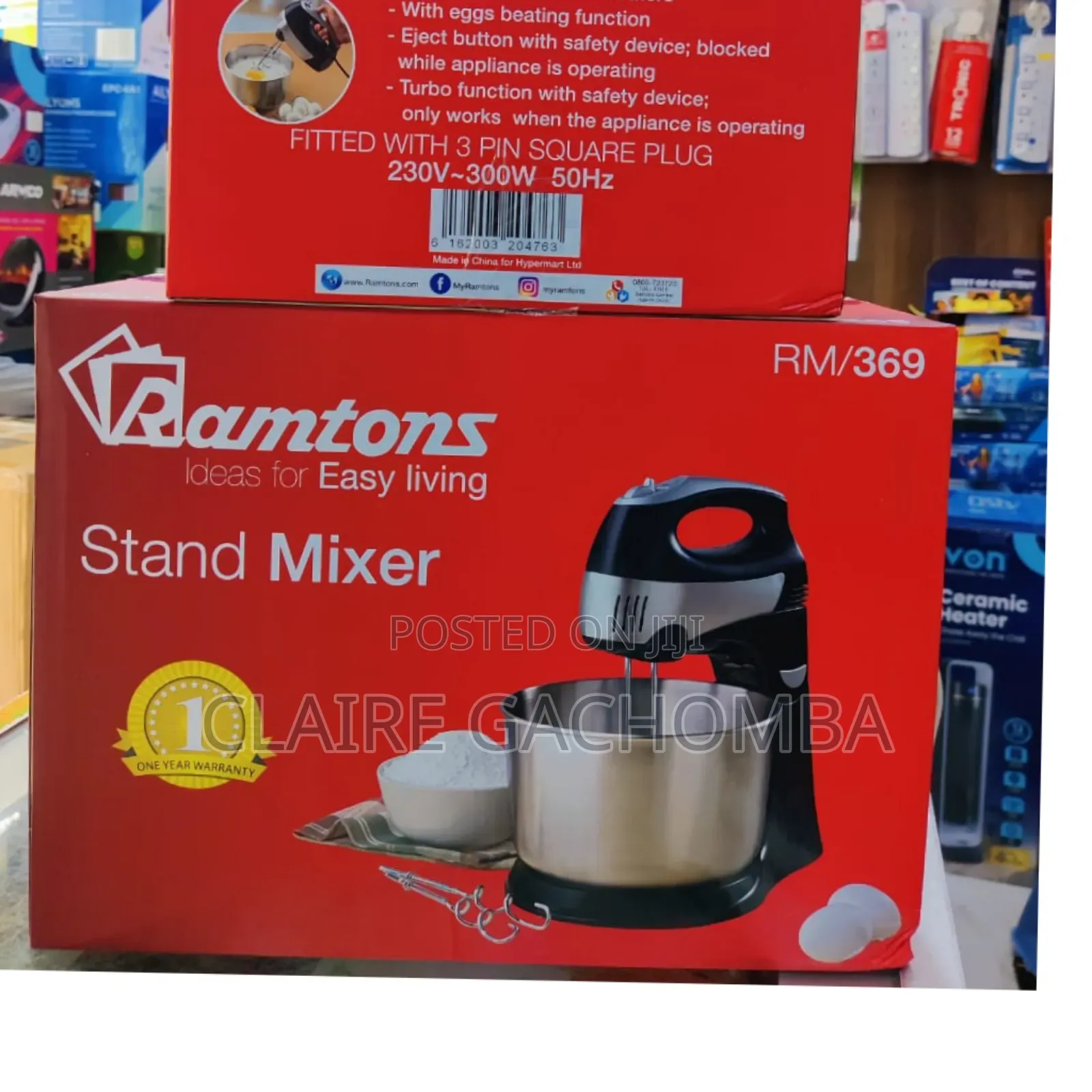 *Ramtons Stand Mixer 4.3litres 5-Speed+Turbo