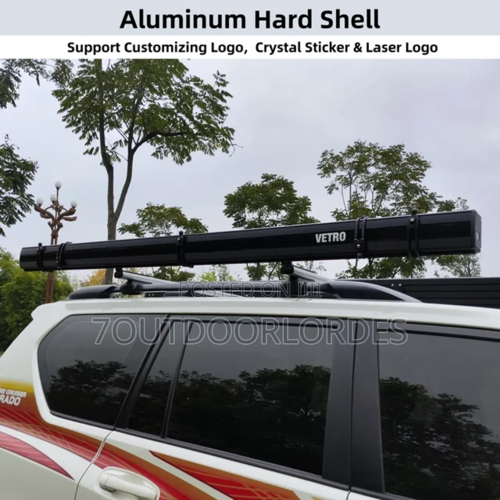 Hard Shell Car Side Awning 160cmx250cmx200cm