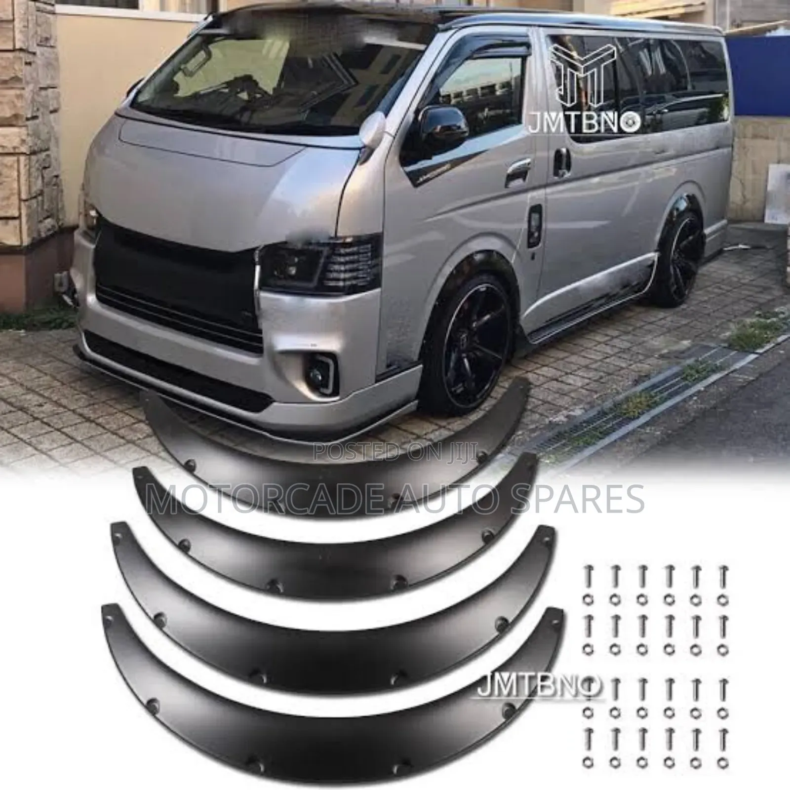Toyota Hiace 9l 7l Fender Flares Moulding Black