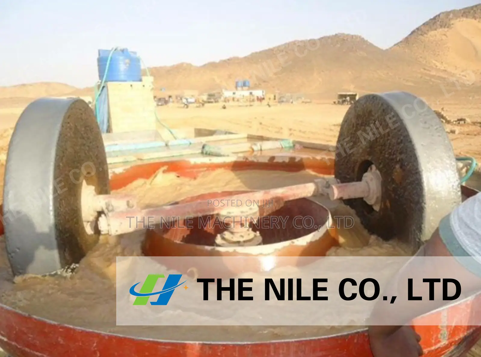 Two Wheel Wet Pan Mill Machine for Gold Ore Processing