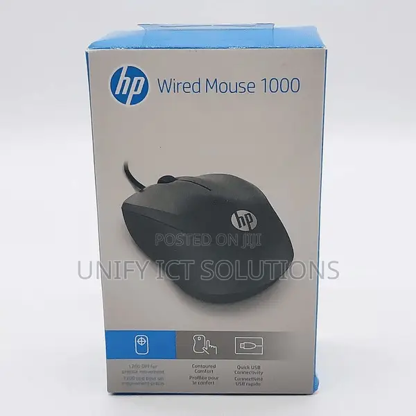 HP 1000 Black 4QM14AA USB Mouse