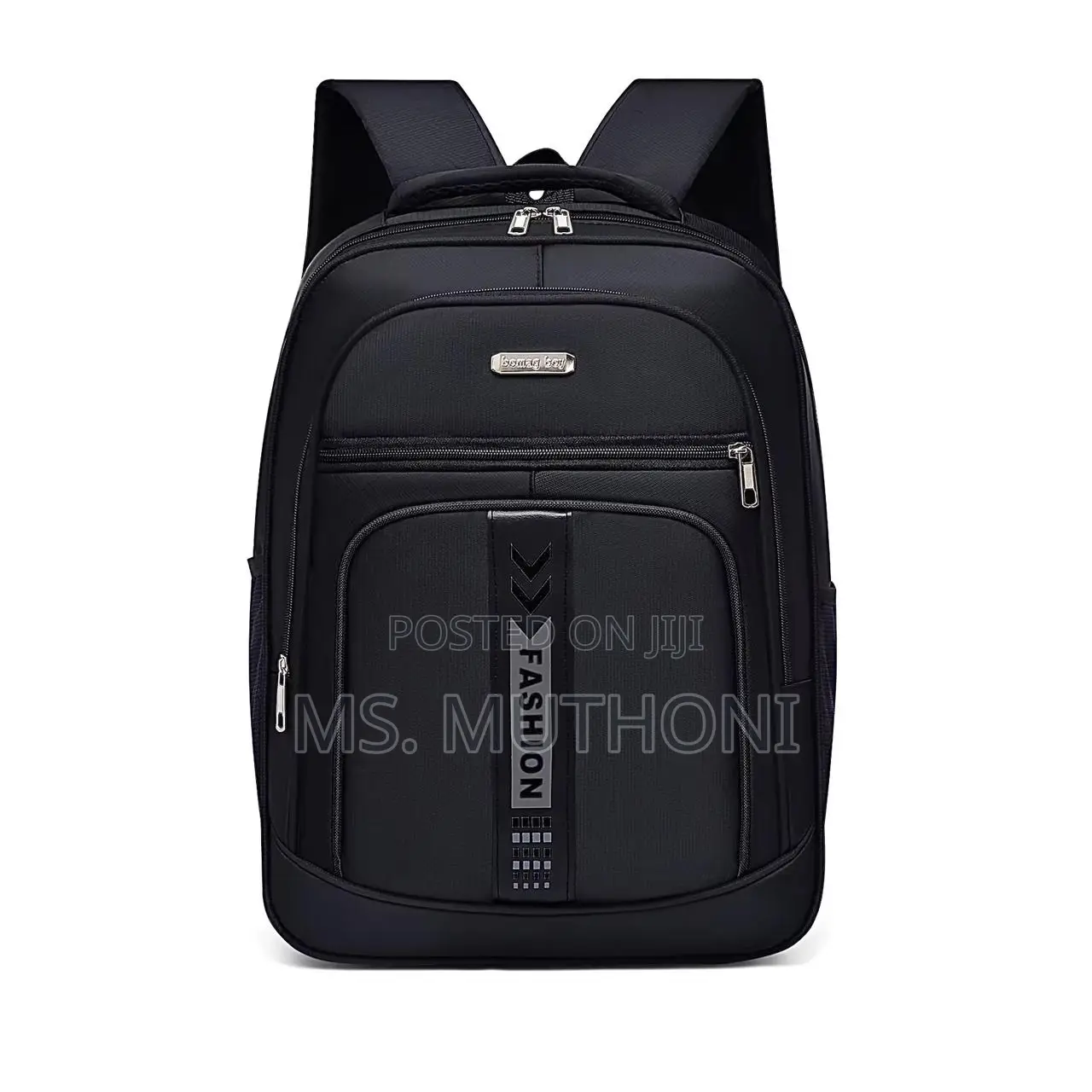 Black Versatile Spacious Backpack
