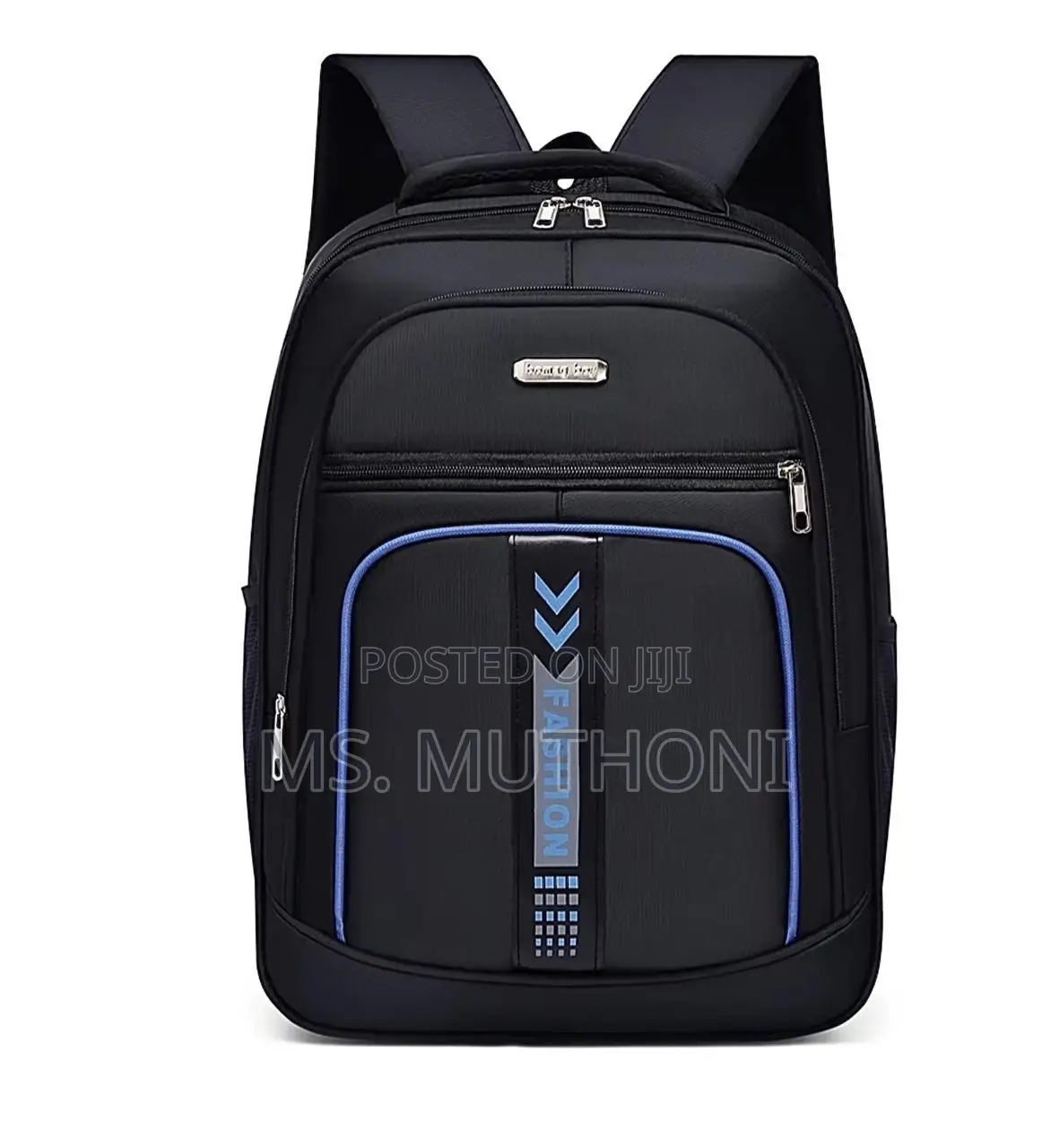 Black Versatile Spacious Backpack