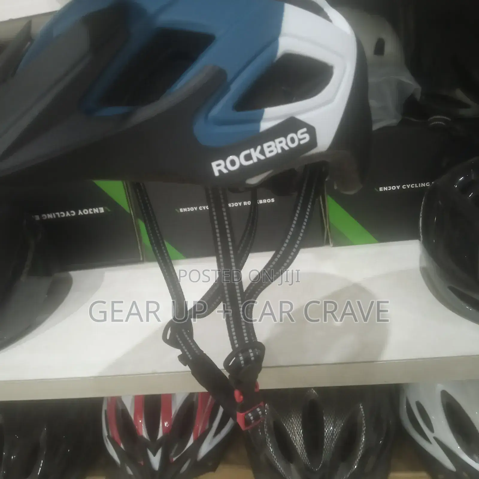 Black - Blue - White Mountain Bike Trail Helmet