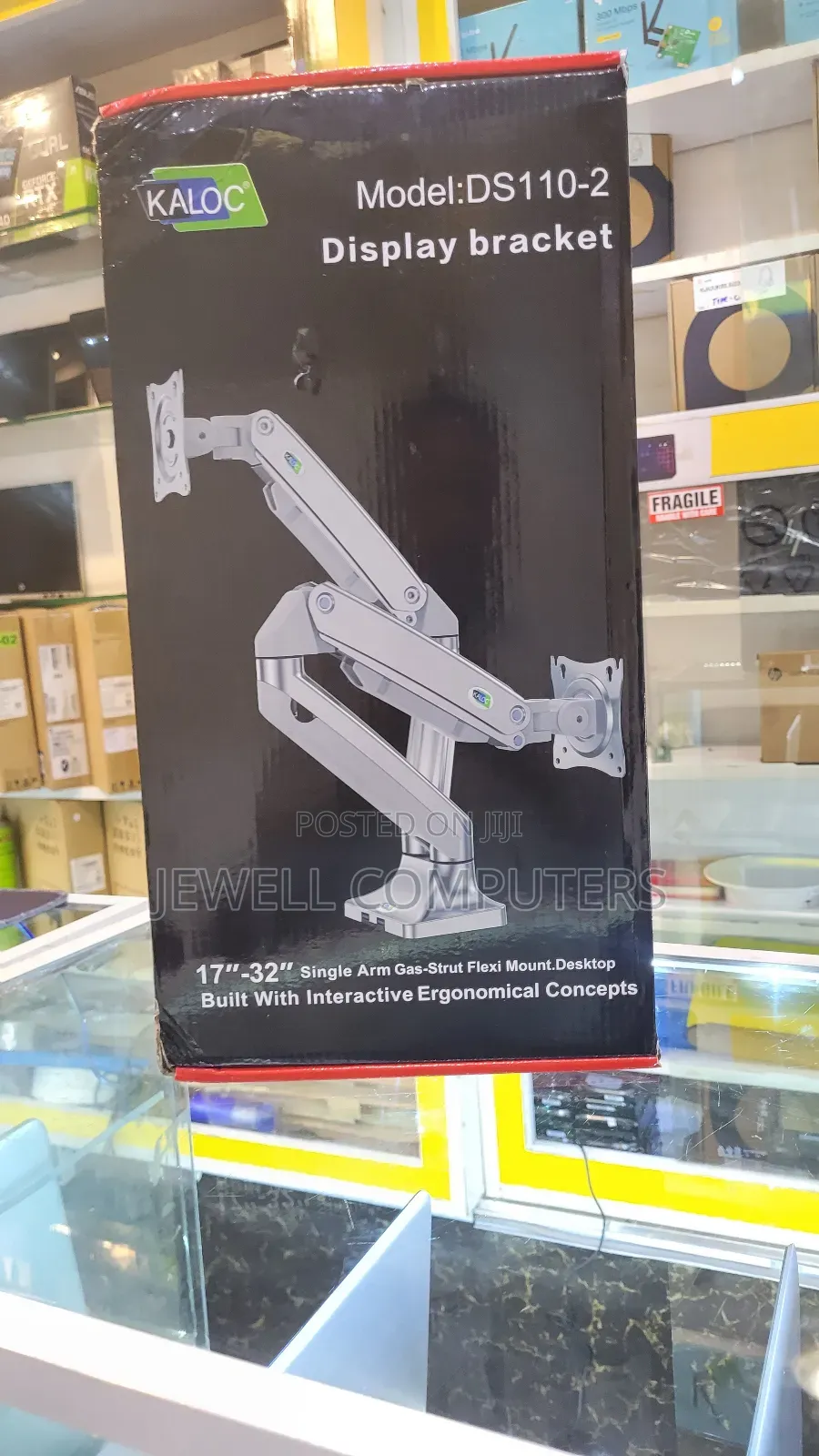 KALOC Ds110-2 Aluminum Dual-Monitor Arm Desk Stand