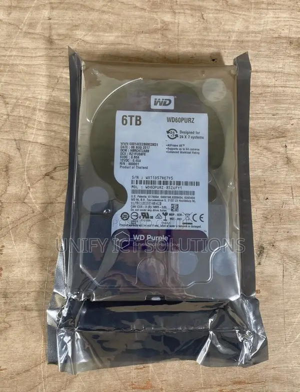 WD Purple 6TB Surveillance Internal Hard Disk Drive