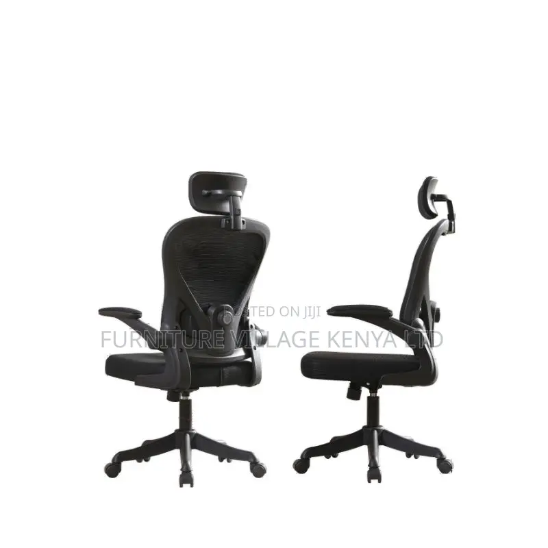 Midnight Black Ergonomic Mesh Study Chair