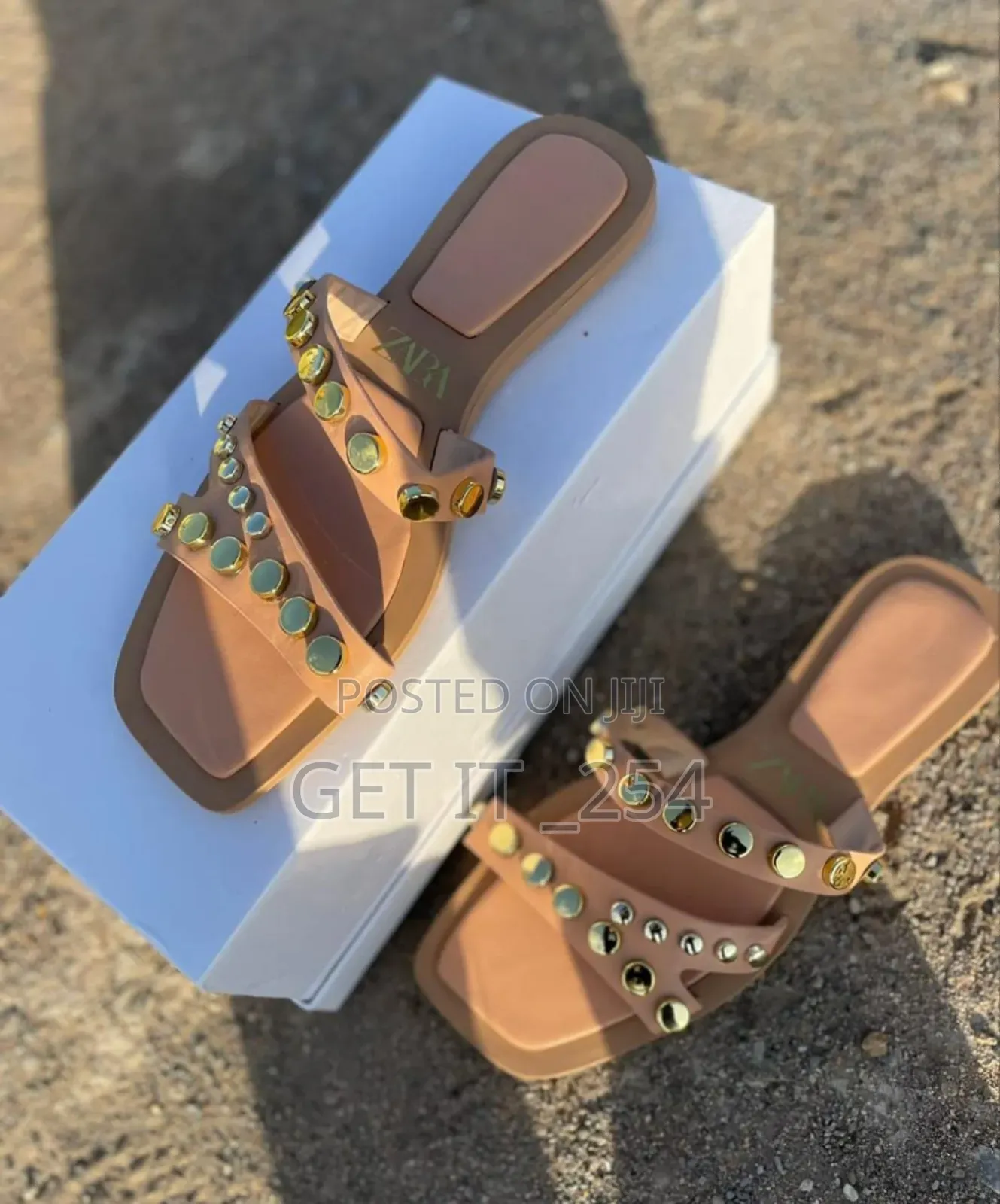 Double Strap High Quality (ZARA) Slip~On Sandals*