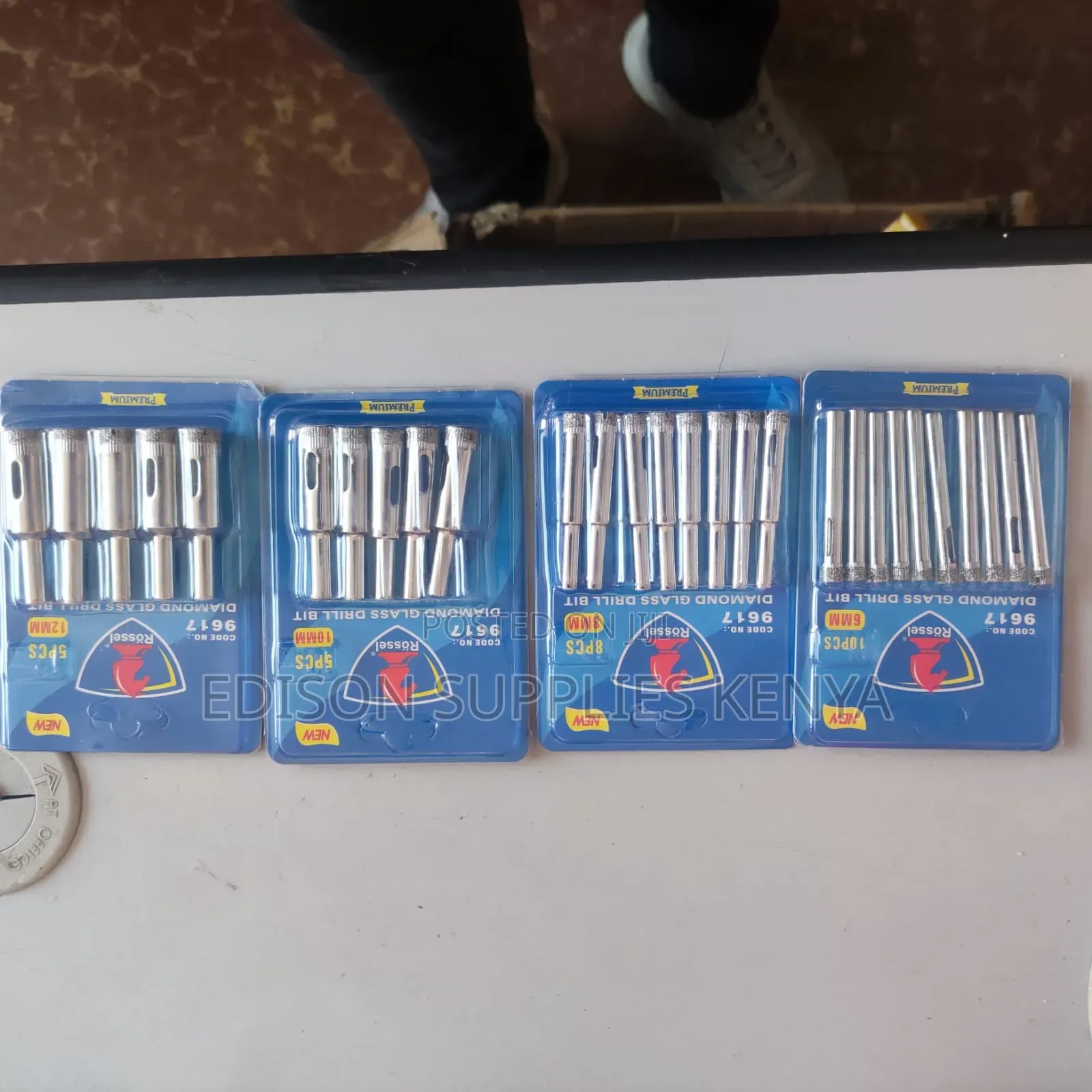 Diamond Glass Drill Bits 6mm/8mm/10mm/12mm Diamond Hole Saws