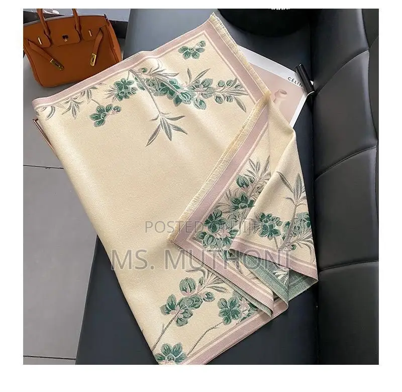 1 Winter New Elegant Plum Blossoms Cashmere Shawl/Scarf